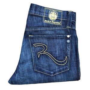 ROCK & Republic Embroidered Jeans Size 33 Blue